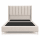 thumbnail image 1 of Base de cama Premium 2 plaza + Respaldo de cama TUBULAR lino beige, 1 of 3
