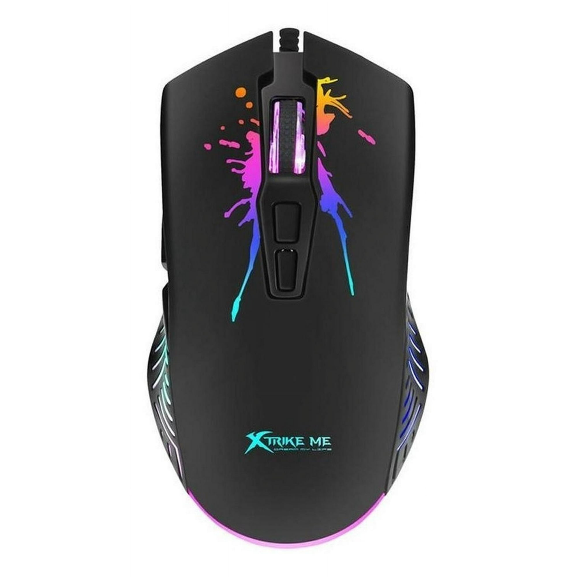 Xtrike Me - Mouse Gamer Rgb 7200 Dpi Xtrikeme Alta Presición Negro