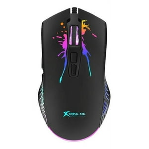 Xtrike Me - Mouse Gamer Rgb 7200 Dpi Xtrikeme Alta Presición Negro