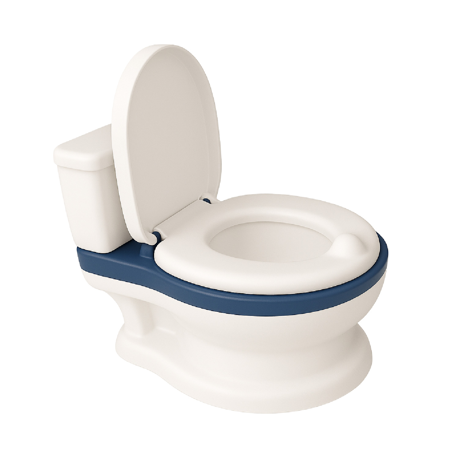 Pelela 3 En 1 Little Toilet Blanco Azul Con Sonido Para Niños Y Niñas Glowup