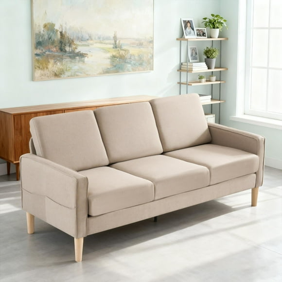 Sofá 3 Cuerpos Mainstays 180x75x84 Beige