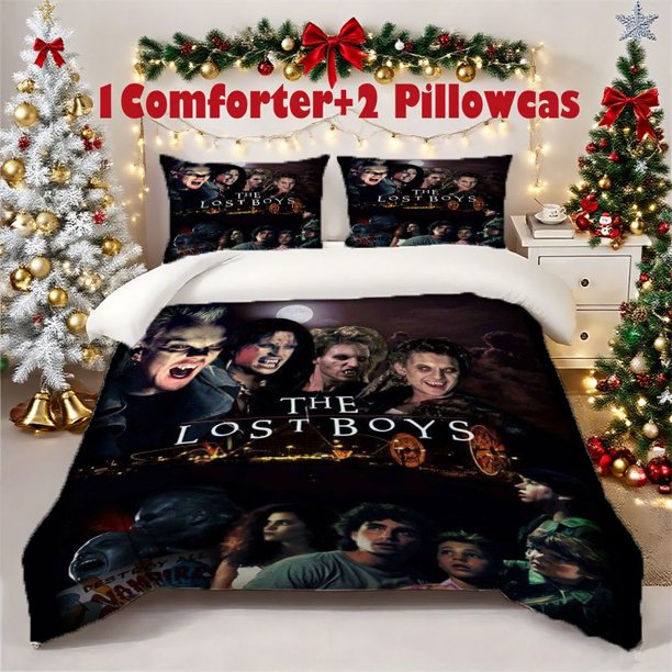 3pcs Lost Printed 3pcs Bedding Set Soft Duvet Cover with 2 Pillowcases All Season Comfort