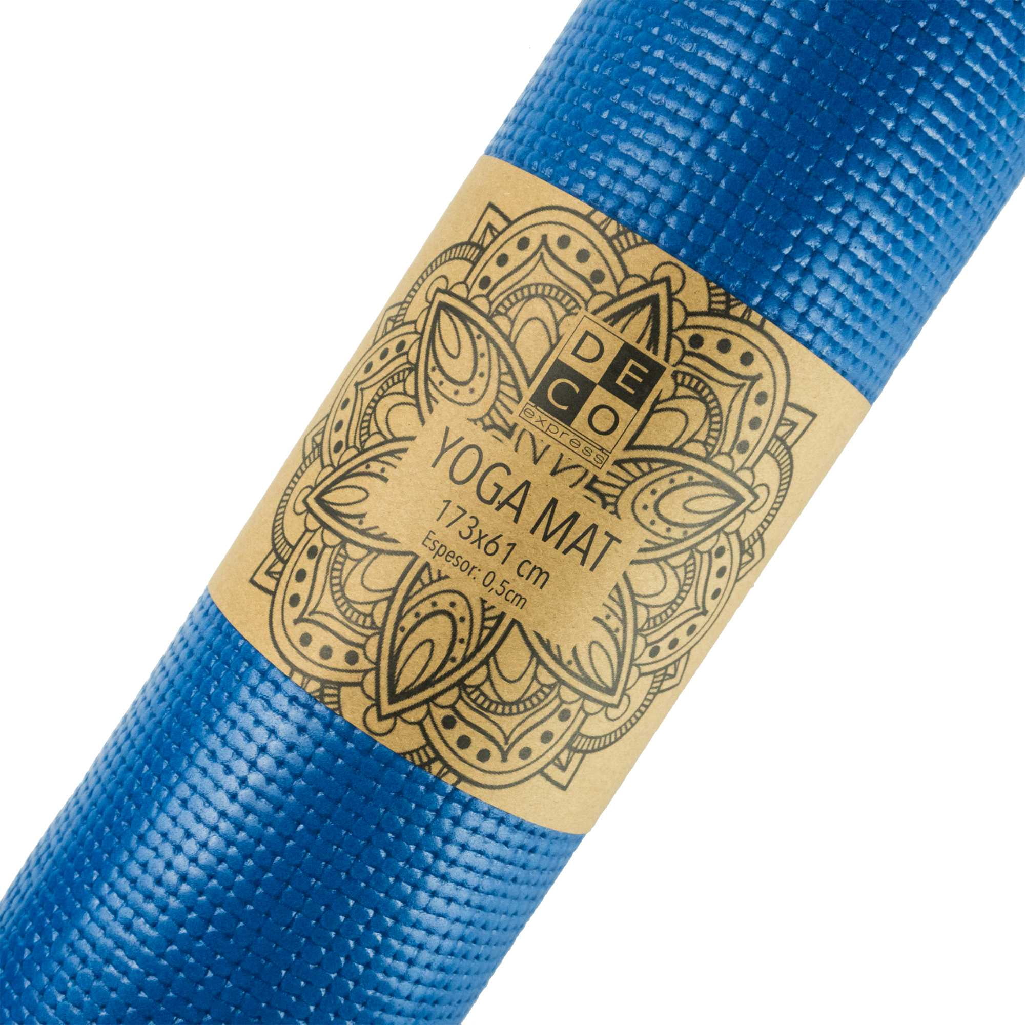 Decoexpress - Mat De Yoga Azul 61x173 Cm