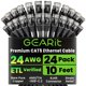 thumbnail image 1 of Cable Ethernet GEARit Cat5e, paquete de 24, 3 m, RJ45, negro, 1 of 8