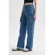 thumbnail image 2 of Jeans Mujer Cargo Calce Recto Azul - VI, 2 of 4
