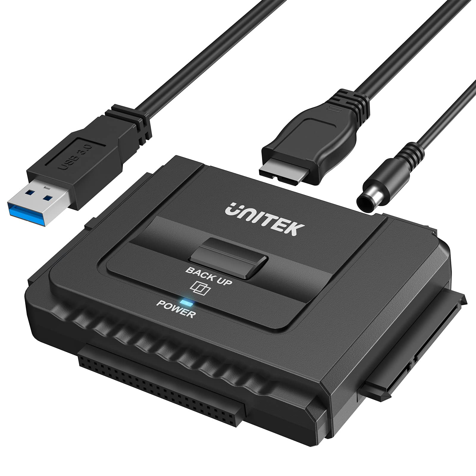 Adaptador De Disco Duro Unitek Usb 3.0 A Ide/sata Con Fuente De Alimentación