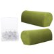 thumbnail image 4 of 1 par de fundas de reposabrazos de sofá de franela con 100 piezas de cama falda prendedores verde, 4 of 5