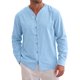 thumbnail image 1 of INSPIRE CHIC Camisa de Hombre de Algodón y Lino de Manga Larga con Botones Casual XL Azul, 1 of 6