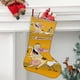 thumbnail image 2 of Vaca y Pollo Tema: Calcetines de Navidad, fino lino blanco para colgar en escaleras y chimenea, decoración navideña para el hogar, regalo de Navidad. 45cm × 32cm, 2 of 5