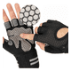 thumbnail image 3 of Guantes Dedos Cortos Con Palma Acolchada Ciclismo Bicicleta, 3 of 6