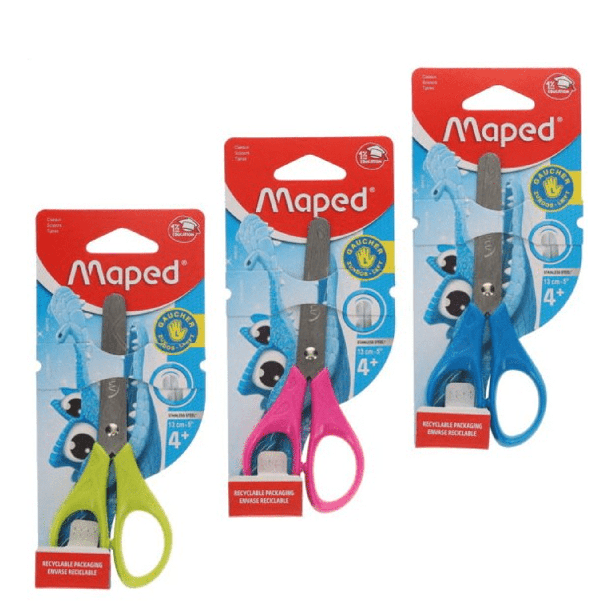 Tijera Zurdo Essential 13cm, Color Surtido 1 Un Maped