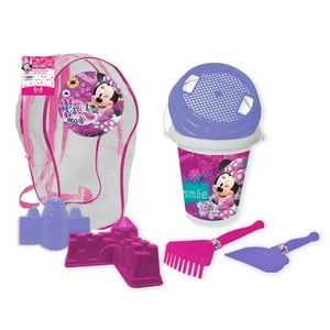Mochila De Playa Balde Impre. Con Accesorios Minnie Disney
