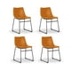 thumbnail image 1 of Pack 4 Sillas Para Comedor Asiento De Cuero Leah Patas Metalicas, 1 of 5