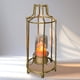 thumbnail image 1 of Portavelas Decozen con marco de cristal y acabado dorado, 1 of 8