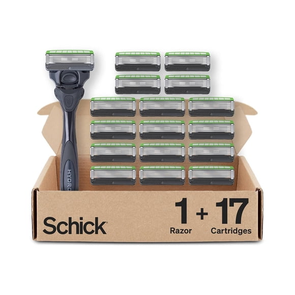 Schick Hydro Sensitive 5 Blade Razors for Men, 1 Handle, 17