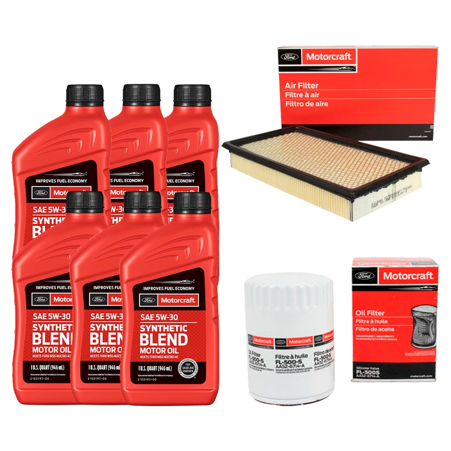 Motorcraft - Kit Mantención Ford Edge 3.5 Filtro Aceite + Aceite + Aire