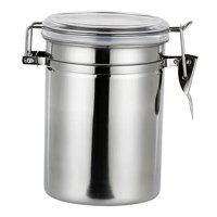 Magideal - Bote De Café, Tarro De Almacenamiento De Cereales De Cocina, Aparatos De Acero Inoxidable, Tanque De Almacenamiento Hermético, Bote De Azúcar Para Té, 1800Ml