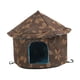 thumbnail image 1 of Casas para para el invierno, al aire libre, impermeables, cálidas, resistentes a la intemperie, cama para , perrera para , Redondo L Marrón, 1 of 5