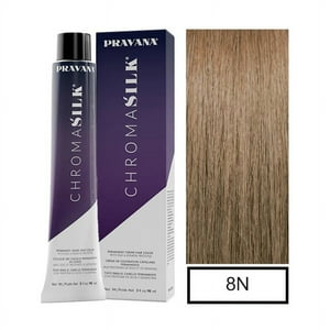 Pravana - Tintura Permanente Chromasilk Rubio Claro Natural 8N 90Ml + Oxidante