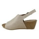 thumbnail image 3 of Sandalia Exs Cuña Cuero Beige, 3 of 5