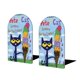 thumbnail image 1 of Pete el Gato Sujetalibros decorativos temáticos, tope para estantería con base antideslizante, uso dual para hogar y oficina - 2 piezas, 1 of 6