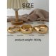 thumbnail image 3 of Pulseras brazalete para mujer, 3 piezas, baño de oro de 14K, 3 of 3