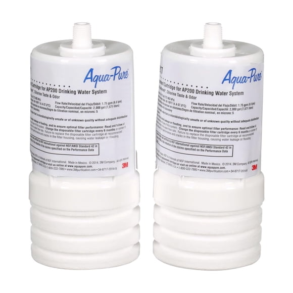 Cartucho de filtro de agua 3M Aqua-Pure AP217 para AP200 (paquete de 2)