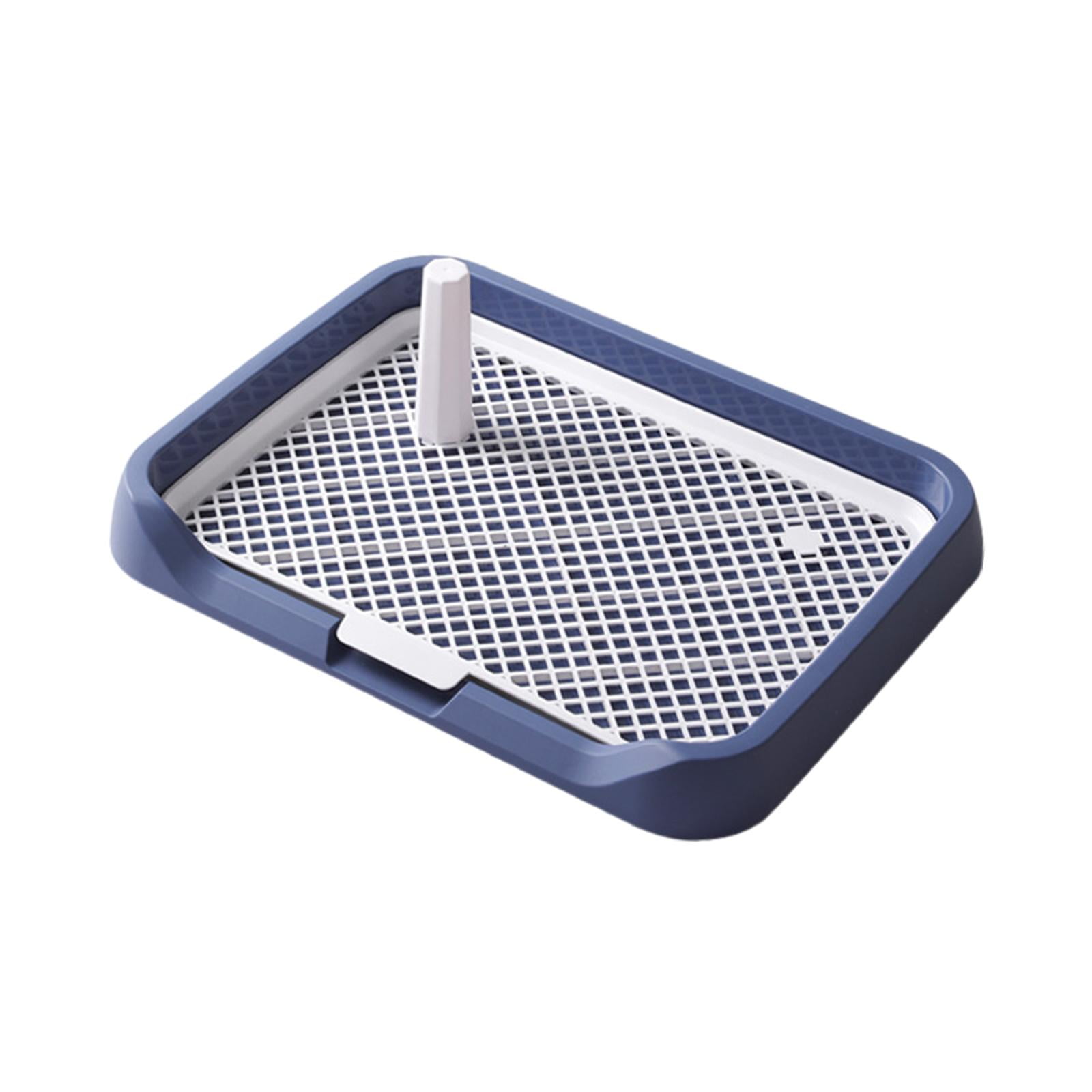 Ioensy - Inodoro Para Orinal Para Perros, Inodoro Portátil Para Orinar Para Mascotas, 18,11x13,78x1,97 Pulgadas, Bandeja Para Arena Para Perros, Azul