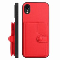Foxdock Funda Para Iphone Xr Con Bloqueo Rfid - Diseño Elegante Con Cierre De Botón