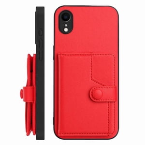 Foxdock Funda Para Iphone Xr Con Bloqueo Rfid - Diseño Elegante Con Cierre De Botón