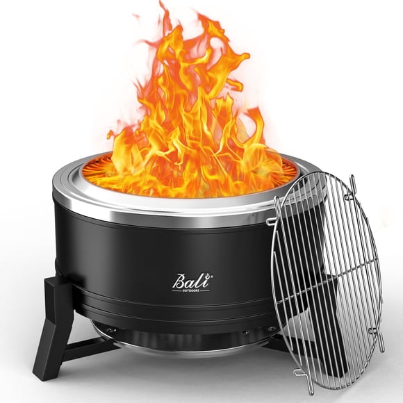 Fogatero sin humo BALI OUTDOORS de 56 cm de acero inoxidable
