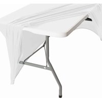Genérico - Funda Mantel Spandex 180X75X75 Evento Blanco Liso