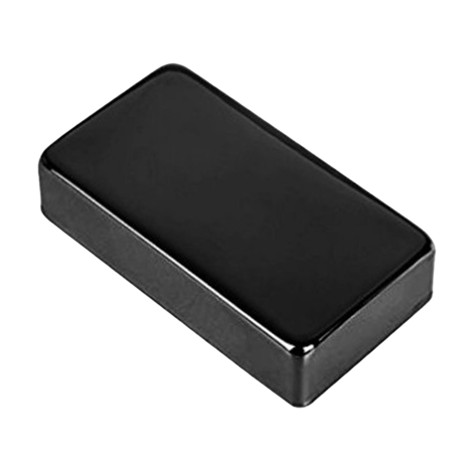 Magideal - Cubierta De Pastilla De Guitarra Eléctrica De Carcasa Cerrada, Cubiertas De Pastilla De Latón Selladas, Tapa De Pastilla De Guitarra Ligera Superior , Negro