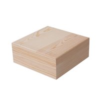 Magideal - Caja De Madera Joyero Caja De Almacenamiento Estuche Decorativo Caja Para Pintar Con Tapa De Fácil Apertura Adecuado Para Guardar Accesorios De Costu 20Cmx20Cmx8Cm