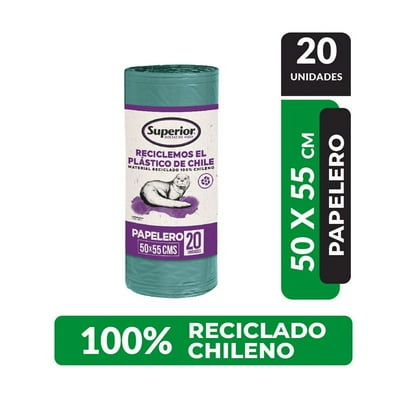 Bolsa De Basura Pequeña Papelero 50X55 Cm 20 Un Superior
