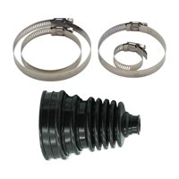 Magideal - Juego De Botas De Junta Homocinética Con 4 Abrazaderas, Reemplazables Directamente, Accesorios Automotrices Duraderos Y Resistentes Al Desgaste, Cauch Negro