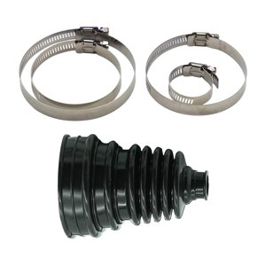 Magideal - Juego De Botas De Junta Homocinética Con 4 Abrazaderas, Reemplazables Directamente, Accesorios Automotrices Duraderos Y Resistentes Al Desgaste, Cauch Negro