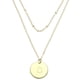 thumbnail image 1 of Collar de Inicial, Collar de Letra Inicial, Colgante de Disco Alfabeto Collar en Capas Collar de Inicial Pequeño Tono Dorado para Adolescentes Mujeres Regalos de Cumpleaños, 1 of 7