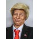 thumbnail image 2 of Peluca Donald de Disfraz ALLAURA, alfiler con la bandera y corbata roja para adultos, 2 of 3