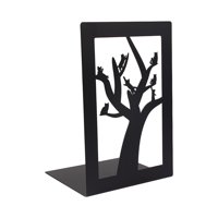 Magideal - Sujetalibros Decorativos, Organizador De Tapones Para Libros, Soporte Antideslizante Para Libros, Extremos De Libros De Metal Para Estantes, Oficina, Gatos En El Árbol