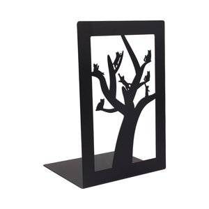 Magideal - Sujetalibros Decorativos, Organizador De Tapones Para Libros, Soporte Antideslizante Para Libros, Extremos De Libros De Metal Para Estantes, Oficina, Gatos En El Árbol