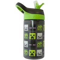 Botella De Agua Minecraft Atlantic Con Cabezas De Mobs 450 Ml Libre De Bpa
