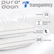 thumbnail image 2 of Juego de 2 Almohadas Puredown de Pluma y Plumón de Ganso Queen, 2 of 8