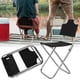 thumbnail image 3 of Taburete plegable portátil de aleación de aluminio, silla de pesca plegable, asiento para acampar al aire libre., 3 of 8