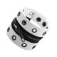 thumbnail image 1 of Pulsera Con Cremallera Pulsera Ancha De Cuero PU Para Adultos Unisex Halloween Blanco, 1 of 5
