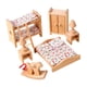 thumbnail image 3 of Madera Dollhouse Miniatura Muebles Conjunto DIY Juegos De Imaginación Juguete Para Niños Niñas Habitación, 3 of 5