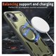 thumbnail image 2 of Para Apple iPhone 14 Plus Funda con Soporte de Anillo en O Magnético Invisible, Funda de Teléfono a Prueba de Golpes, Verde, para iPhone 14 Plus, 2 of 6