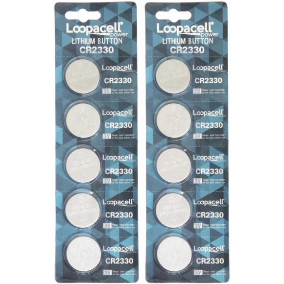 Batería LOOPACELL CR2330 de Litio 3V Paquete de 10