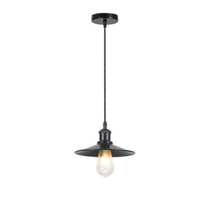 Want - Lámpara Colgante E-27 Diseño Vintage Sigis Pro Negro