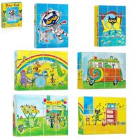 Juego De Cubos Rompecabezas Magnéticos Picassotiles Pete The Cat 6+